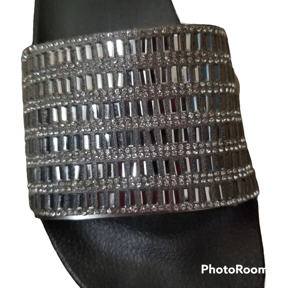 H2K Fabulous Bling Rhinestones Slide On Sandals Women's 8 - Picture 11 of 11